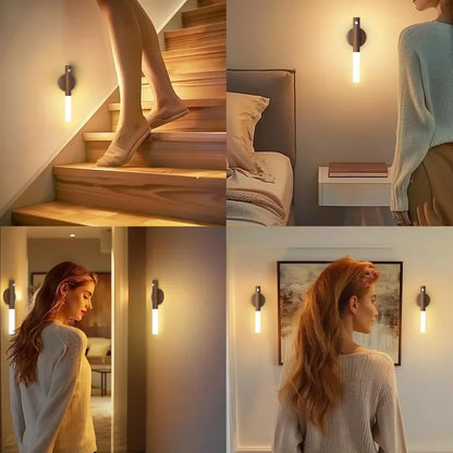 Magnetic Wall Sconces Light Motion Sensor Rechargeable no wiring For Home