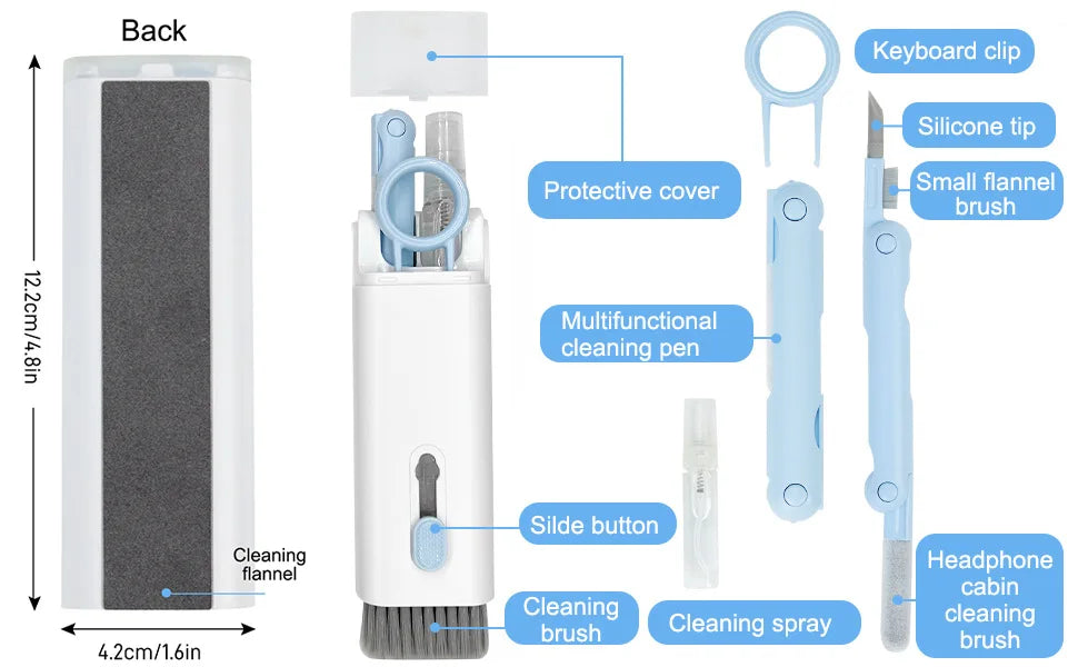 7-in-1 Computer Keyboard Headset Cleaner Kit