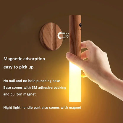 Magnetic Wall Sconces Light Motion Sensor Rechargeable no wiring For Home