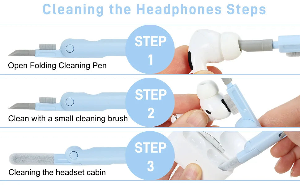7-in-1 Computer Keyboard Headset Cleaner Kit