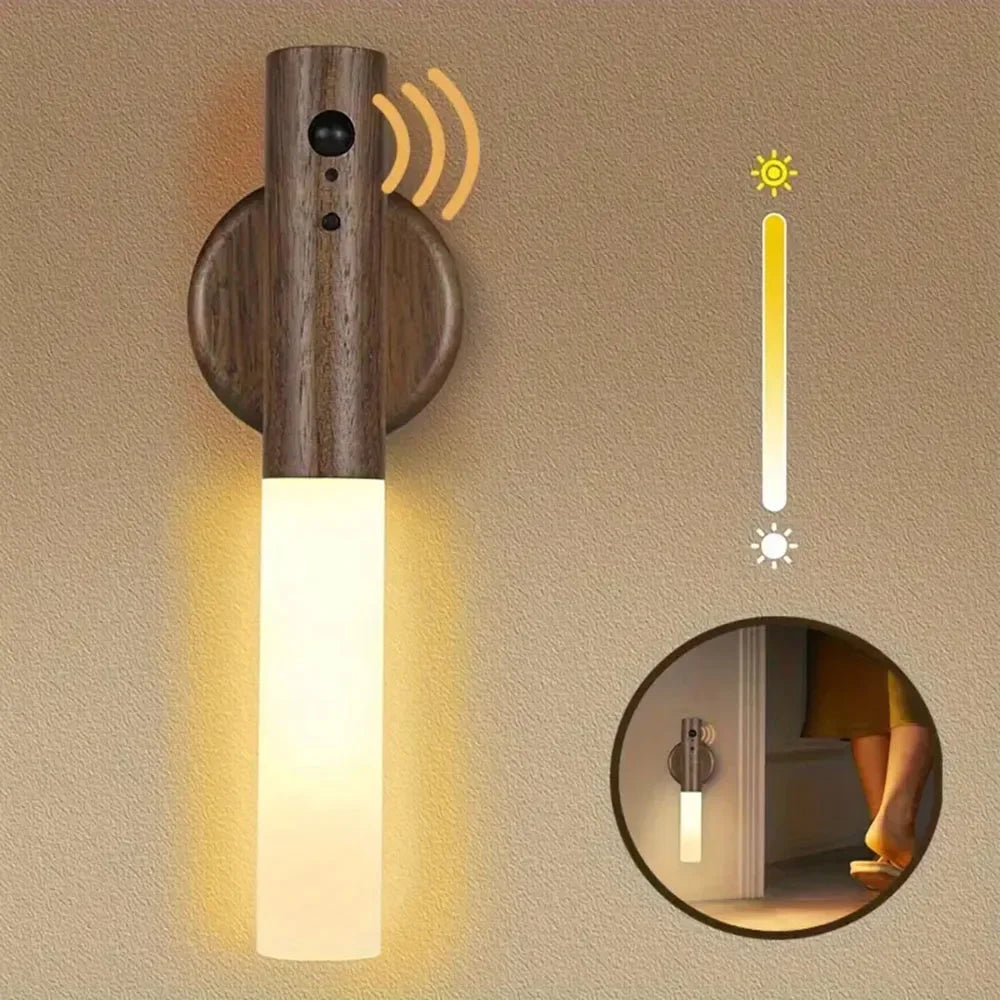 Magnetic Wall Sconces Light Motion Sensor Rechargeable no wiring For Home